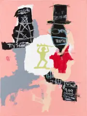 Toy Soldier by Jammie Holmes, 2019, acrylic on canvas, sold Mar 2021
