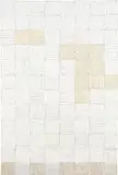 McArthur Binion, Looking for White: One, 2013, ink, oil paint stick, Staonal crayon and laser print collage on panel