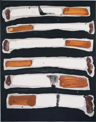 Katherine Bernhardt, SIX, 2014, acrylic on canvas