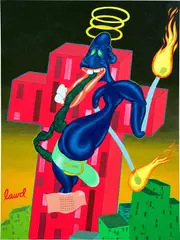Peter Saul, Lawd, 1968, acrylic and oil on canvas