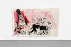 Chilling in the Black Jack by Gareth Nyandoro, 2016, ink on paper laid on canvas, sold Mar 2021