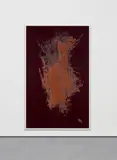 Pamela Rosenkranz, Drinking Water (Grip), 2013, acrylic on rayon, in artist's frame