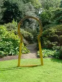 Jim Lambie, Secret Affair (Gold), 2007, stainless steel