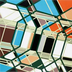 Sarah Morris, The Kodak Theatre [Los Angeles], 2005, household gloss on canvas