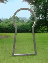 Jim Lambie, Secret Affair (Silver), 2007, stainless steel