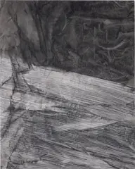 Sam Moyer, White Water I, 2011, ink and bleach on canvas mounted to panel