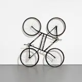 Ai Weiwei, Forever Duo (Stainless Steel Bicycles in Gliding), 2006, stainless steel bicycle frames and rubber tires