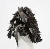 Chakaia Booker, Untitled, 2000, cut rubber tires, steel and screws