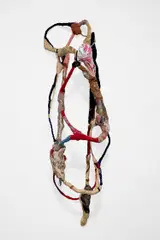 Sonia Gomes, Sem título from the series Torção, 2013, fabric, thread, beads and lace on wire