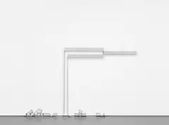 Artur Lescher, Untitled, 2011, aluminum boxes and chain