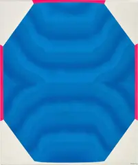 Kumi Sugai, Petit Bleu, 1968, oil on canvas