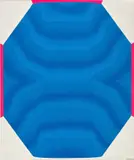Kumi Sugai, Petit Bleu, 1968, oil on canvas