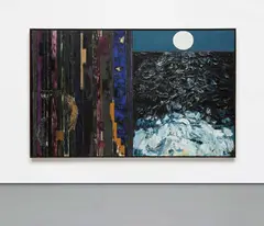 Joan Snyder, To Transcend/The Moon, 1985, oil and acrylic on canvas