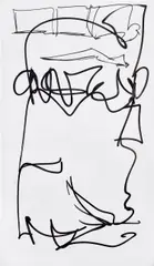 Aaron Garber-Maikovska, Untitled, 2013, ink on fluted polyboard mounted to aluminum frame