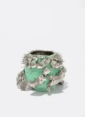 Untitled by Takuro Kuwata, 2012, glazed ceramic and cast silver, sold Mar 2021