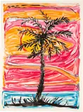 Josh Smith, Untitled (VIII), 2014, monotype on Plike buff paper