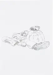 Untitled by Rosemarie Trockel, 2000, India ink and acrylic on paper, sold Mar 2021