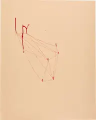 Sterling Ruby, Mapping, 2006, nail polish on paperboard