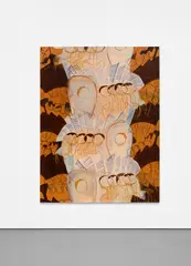 Allison Katz, Stehli's Gentlemen Prefer Blondes, 2011, acrylic on canvas