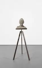 Ash Head No. 28 by Zhang Huan, 2006, incense ash and wood on iron base, offered Mar 2021