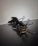 Tim Noble and Sue Webster, Metal Fucking Rats with Heart Shaped Tail