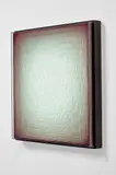 Emil Lukas, Square Bouquet, 2013, colored thread, painted wooden frame, nails and adhesive