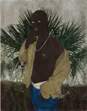 Cinga Samson, Two piece 1, 2018, oil on canvas