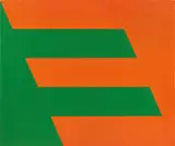 Carmen Herrera, Green and Orange