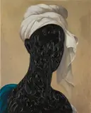 Titus Kaphar, Untitled III, 2015, oil and tar on canvas, mounted on panel