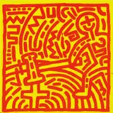 Keith Haring, Untitled (For John Sex), 1982, acrylic and Day-Glo on wood