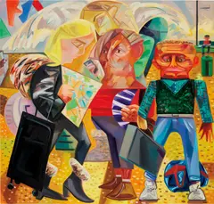 Dana Schutz, Swiss Family Traveling, 2015, oil on canvas