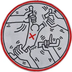 Keith Haring, Untitled, 1985, oil and acrylic on canvas
