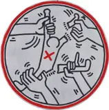 Keith Haring, Untitled, 1985, oil and acrylic on canvas