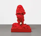 Paul McCarthy, White Snow Dwarf (Doc), 2010, red silicone
