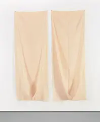 Robert Rauschenberg, Star-Ear (Jammer), 1976, fabric and velcro installation, in 2 parts