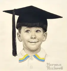 Norman Rockwell, The Young Graduate (Big Day) and The Young Graduate: Two works, 1959, The second: signed “Norman Rockwell” and numbered “a/p VII/XXXV” lower left and signed “Norman Rockwell” lower right of image lithograph image 20 3/4 x 17 3/4 in. (52.7 x 45.1 cm) sheet 29 1/2 x 21 3/8 in. (74.9 x 54.3 cm) Executed in 1959, this work is artist's proof 7 from an edition of 200, plus 35 artist's proofs and 60 unnumbered examples
