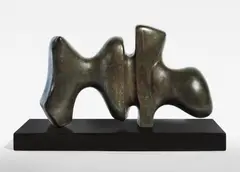 Working Model for Animal Form by Henry Moore, 1969-1971, bronze with brown patina, sold Jun 2021