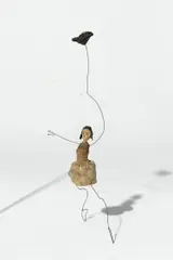 Aerialist by Alexander Calder, 1926-1931, wood, wire, leather, cloth, lead, and string, sold Jun 2021