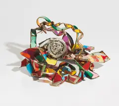 John Chamberlain, Untitled, 2004, painted steel