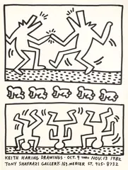 Keith Haring, Untitled, 1982, Sumi ink on paper