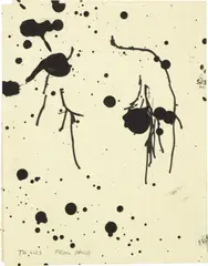 Untitled (To Luis from David) by David Wojnarowicz, paint on notebook paper, folded in half, sold Jun 2021