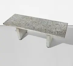 Keith Haring, Writing Table, 1990, bronze