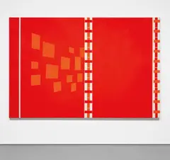 David Diao, Shining Forth, 1985, acrylic on canvas