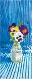 Paul Wonner, Flowers in Bottles: Pansies #3