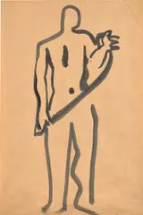 David Park, Male, ink on paper