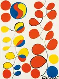Six, Five, Nine by Alexander Calder, 1971, gouache and ink on paper, sold Jun 2021