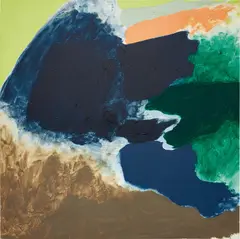 Friedel Dzubas, Spectre, 1982, Magna on canvas