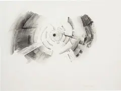 Lee Bontecou, Untitled, 1960, graphite on paper