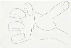 No Title by Lee Lozano, 1962, graphite on paper, sold Jun 2021
