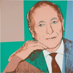 Vito Doria by Andy Warhol, 1980, synthetic polymer paint and silkscreen inks on canvas, sold Jun 2021